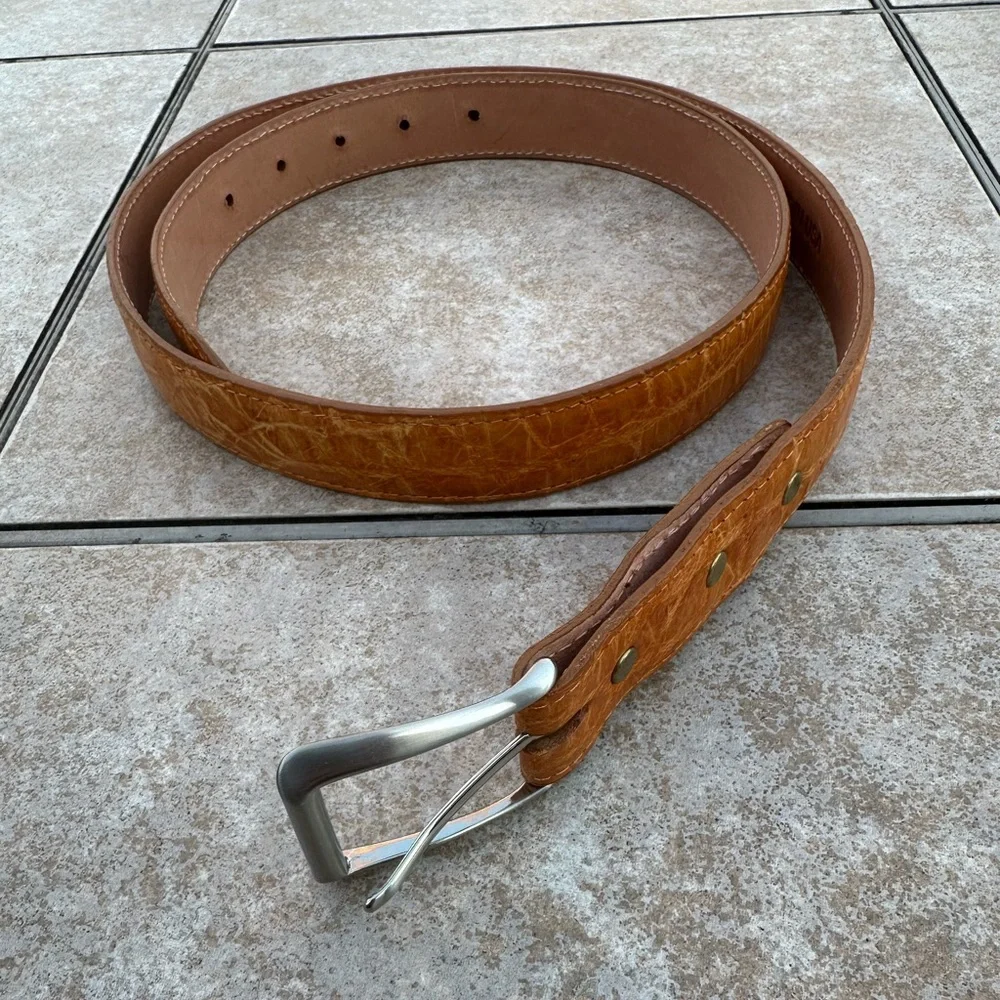 Genuine Alligator Leather Belt